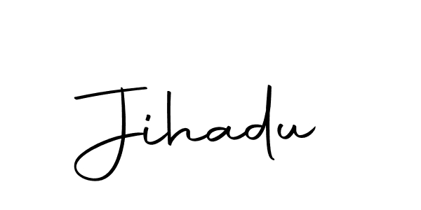 Design your own signature with our free online signature maker. With this signature software, you can create a handwritten (Autography-DOLnW) signature for name Jihadu. Jihadu signature style 10 images and pictures png