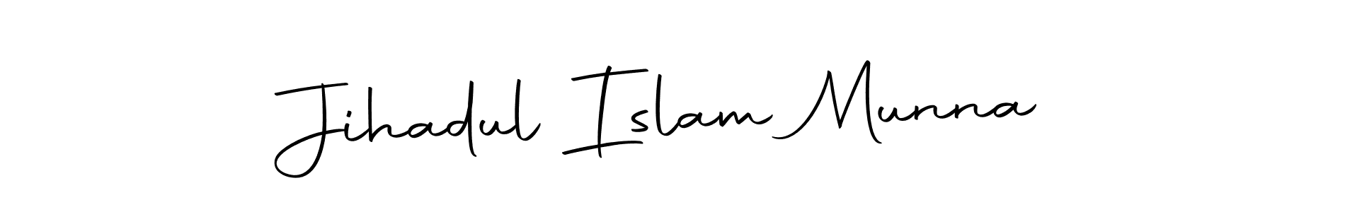 Design your own signature with our free online signature maker. With this signature software, you can create a handwritten (Autography-DOLnW) signature for name Jihadul Islam Munna. Jihadul Islam Munna signature style 10 images and pictures png
