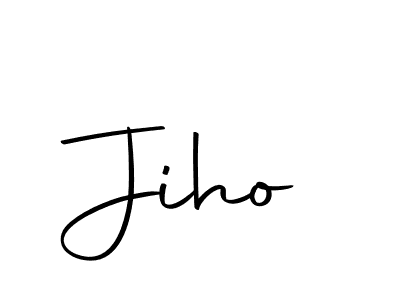 You should practise on your own different ways (Autography-DOLnW) to write your name (Jiho) in signature. don't let someone else do it for you. Jiho signature style 10 images and pictures png