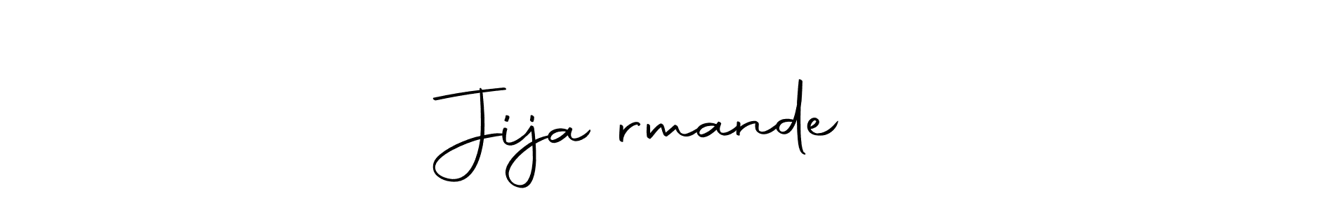 The best way (Autography-DOLnW) to make a short signature is to pick only two or three words in your name. The name Jijaऊrmandeकर include a total of six letters. For converting this name. Jijaऊrmandeकर signature style 10 images and pictures png