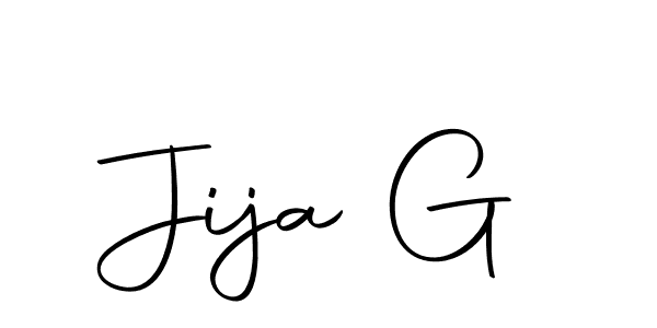 The best way (Autography-DOLnW) to make a short signature is to pick only two or three words in your name. The name Jija G include a total of six letters. For converting this name. Jija G signature style 10 images and pictures png