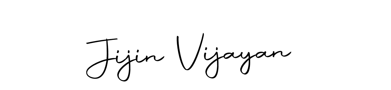 How to make Jijin Vijayan name signature. Use Autography-DOLnW style for creating short signs online. This is the latest handwritten sign. Jijin Vijayan signature style 10 images and pictures png