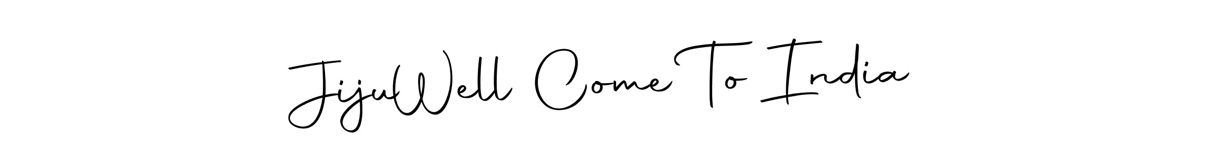 How to make Jiju  Well Come To India signature? Autography-DOLnW is a professional autograph style. Create handwritten signature for Jiju  Well Come To India name. Jiju  Well Come To India signature style 10 images and pictures png