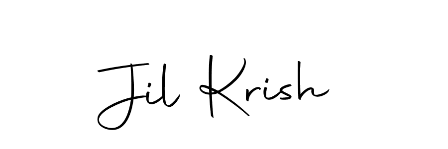Make a short Jil Krish signature style. Manage your documents anywhere anytime using Autography-DOLnW. Create and add eSignatures, submit forms, share and send files easily. Jil Krish signature style 10 images and pictures png