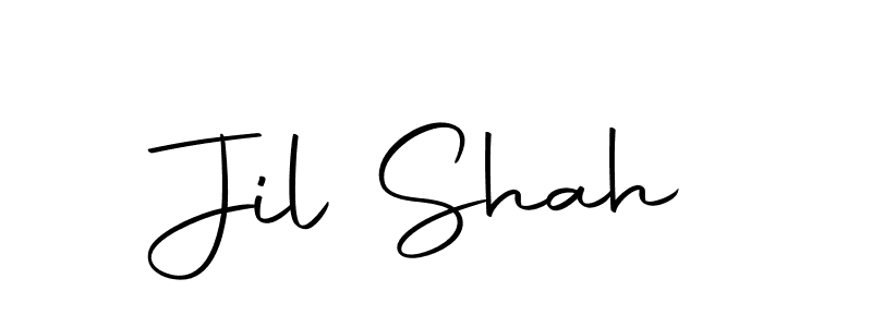 How to make Jil Shah name signature. Use Autography-DOLnW style for creating short signs online. This is the latest handwritten sign. Jil Shah signature style 10 images and pictures png