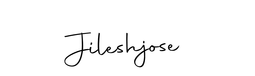 Use a signature maker to create a handwritten signature online. With this signature software, you can design (Autography-DOLnW) your own signature for name Jileshjose. Jileshjose signature style 10 images and pictures png