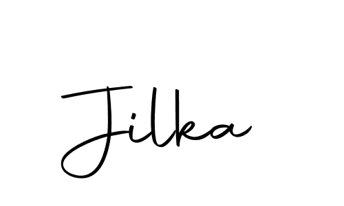 Create a beautiful signature design for name Jilka. With this signature (Autography-DOLnW) fonts, you can make a handwritten signature for free. Jilka signature style 10 images and pictures png