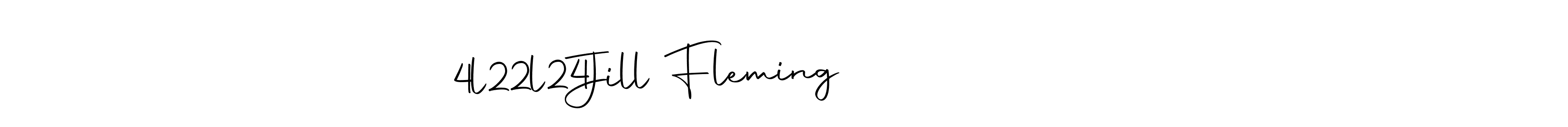 Use a signature maker to create a handwritten signature online. With this signature software, you can design (Autography-DOLnW) your own signature for name Jill Fleming                  4l22l24. Jill Fleming                  4l22l24 signature style 10 images and pictures png