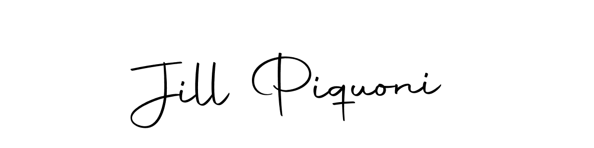 Here are the top 10 professional signature styles for the name Jill Piquoni. These are the best autograph styles you can use for your name. Jill Piquoni signature style 10 images and pictures png