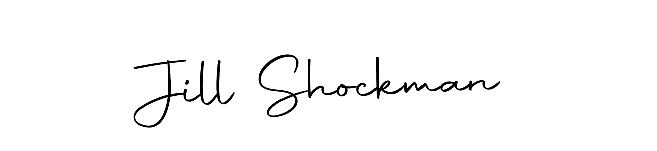 How to make Jill Shockman signature? Autography-DOLnW is a professional autograph style. Create handwritten signature for Jill Shockman name. Jill Shockman signature style 10 images and pictures png