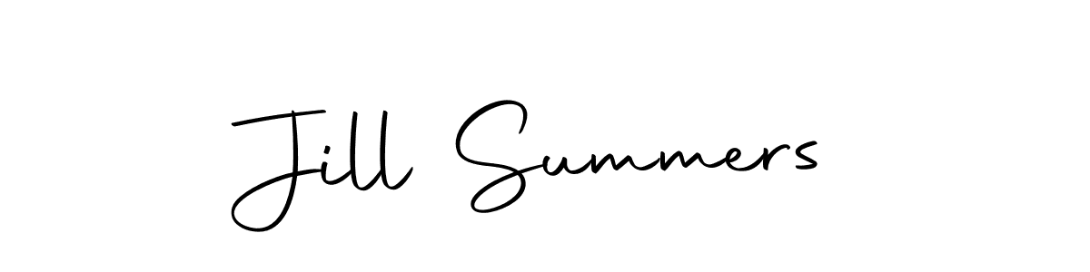 Design your own signature with our free online signature maker. With this signature software, you can create a handwritten (Autography-DOLnW) signature for name Jill Summers. Jill Summers signature style 10 images and pictures png