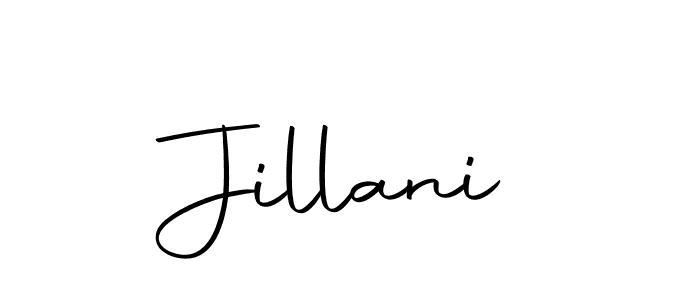 Create a beautiful signature design for name Jillani. With this signature (Autography-DOLnW) fonts, you can make a handwritten signature for free. Jillani signature style 10 images and pictures png