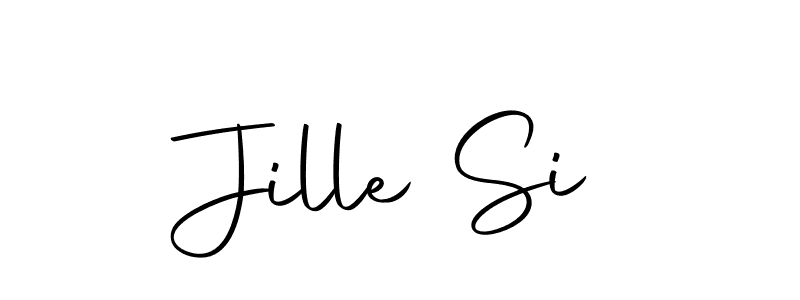 You should practise on your own different ways (Autography-DOLnW) to write your name (Jille Si) in signature. don't let someone else do it for you. Jille Si signature style 10 images and pictures png