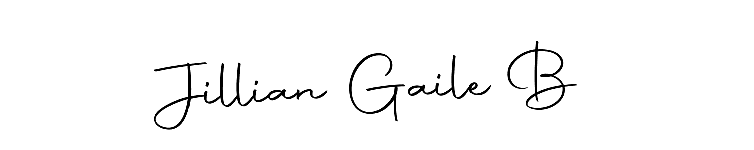 The best way (Autography-DOLnW) to make a short signature is to pick only two or three words in your name. The name Jillian Gaile B include a total of six letters. For converting this name. Jillian Gaile B signature style 10 images and pictures png