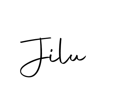You should practise on your own different ways (Autography-DOLnW) to write your name (Jilu) in signature. don't let someone else do it for you. Jilu signature style 10 images and pictures png