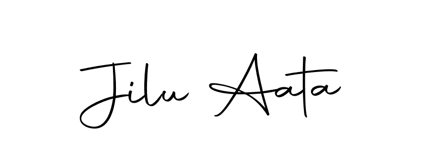 You can use this online signature creator to create a handwritten signature for the name Jilu Aata. This is the best online autograph maker. Jilu Aata signature style 10 images and pictures png