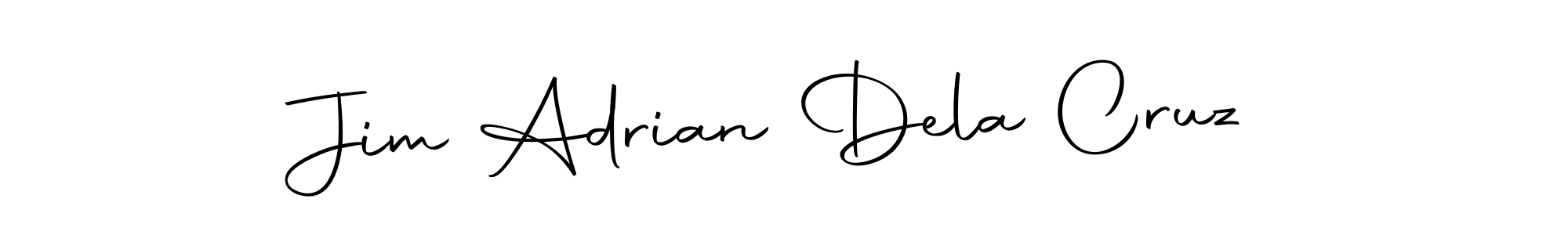 Design your own signature with our free online signature maker. With this signature software, you can create a handwritten (Autography-DOLnW) signature for name Jim Adrian Dela Cruz. Jim Adrian Dela Cruz signature style 10 images and pictures png