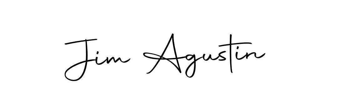 Use a signature maker to create a handwritten signature online. With this signature software, you can design (Autography-DOLnW) your own signature for name Jim Agustin. Jim Agustin signature style 10 images and pictures png