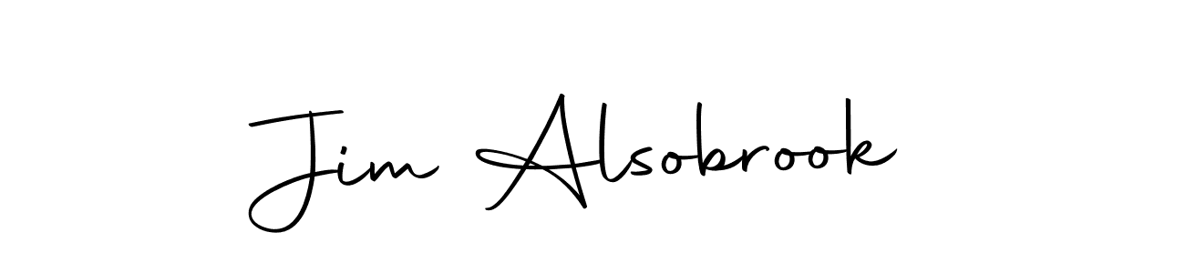 Create a beautiful signature design for name Jim Alsobrook. With this signature (Autography-DOLnW) fonts, you can make a handwritten signature for free. Jim Alsobrook signature style 10 images and pictures png