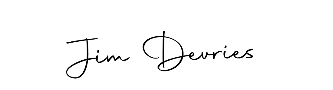 How to make Jim Devries name signature. Use Autography-DOLnW style for creating short signs online. This is the latest handwritten sign. Jim Devries signature style 10 images and pictures png