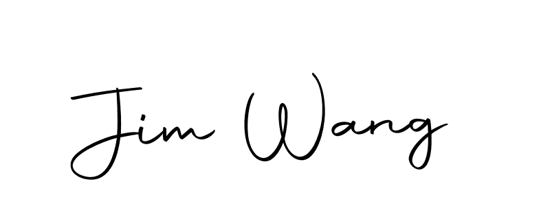 Design your own signature with our free online signature maker. With this signature software, you can create a handwritten (Autography-DOLnW) signature for name Jim Wang. Jim Wang signature style 10 images and pictures png