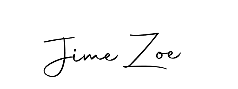 Jime Zoe stylish signature style. Best Handwritten Sign (Autography-DOLnW) for my name. Handwritten Signature Collection Ideas for my name Jime Zoe. Jime Zoe signature style 10 images and pictures png