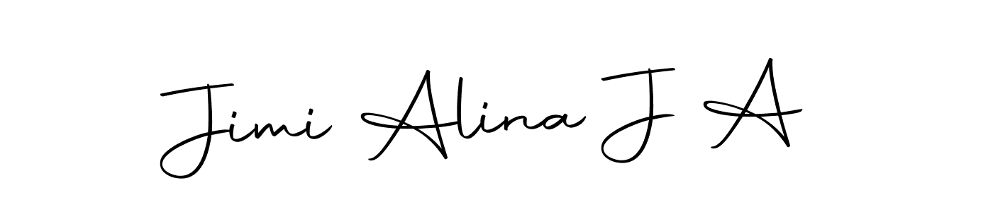 This is the best signature style for the Jimi Alina J A name. Also you like these signature font (Autography-DOLnW). Mix name signature. Jimi Alina J A signature style 10 images and pictures png