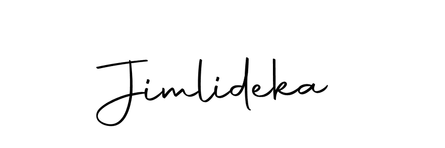 How to make Jimlideka name signature. Use Autography-DOLnW style for creating short signs online. This is the latest handwritten sign. Jimlideka signature style 10 images and pictures png