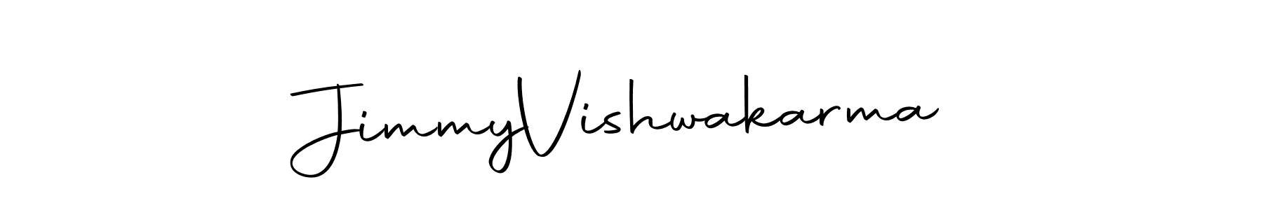 Create a beautiful signature design for name Jimmy  Vishwakarma. With this signature (Autography-DOLnW) fonts, you can make a handwritten signature for free. Jimmy  Vishwakarma signature style 10 images and pictures png