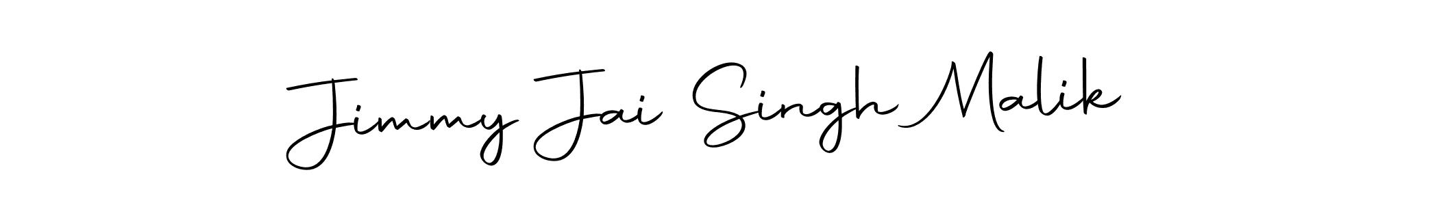 Create a beautiful signature design for name Jimmy Jai Singh Malik. With this signature (Autography-DOLnW) fonts, you can make a handwritten signature for free. Jimmy Jai Singh Malik signature style 10 images and pictures png