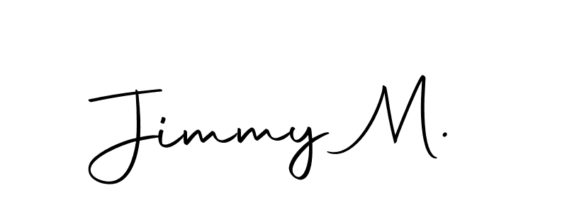 Make a beautiful signature design for name Jimmy M.. With this signature (Autography-DOLnW) style, you can create a handwritten signature for free. Jimmy M. signature style 10 images and pictures png