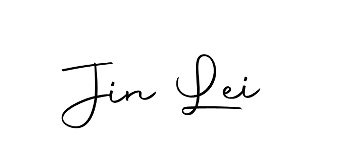 Design your own signature with our free online signature maker. With this signature software, you can create a handwritten (Autography-DOLnW) signature for name Jin Lei. Jin Lei signature style 10 images and pictures png