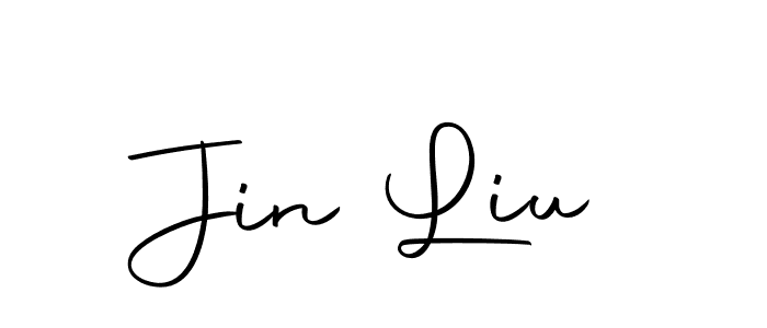 Use a signature maker to create a handwritten signature online. With this signature software, you can design (Autography-DOLnW) your own signature for name Jin Liu. Jin Liu signature style 10 images and pictures png