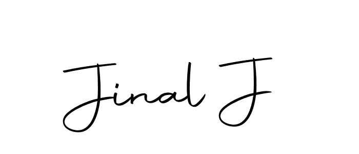 The best way (Autography-DOLnW) to make a short signature is to pick only two or three words in your name. The name Jinal J include a total of six letters. For converting this name. Jinal J signature style 10 images and pictures png