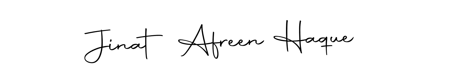 This is the best signature style for the Jinat Afreen Haque name. Also you like these signature font (Autography-DOLnW). Mix name signature. Jinat Afreen Haque signature style 10 images and pictures png