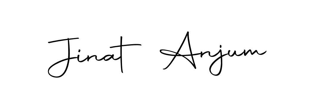 The best way (Autography-DOLnW) to make a short signature is to pick only two or three words in your name. The name Jinat Anjum include a total of six letters. For converting this name. Jinat Anjum signature style 10 images and pictures png