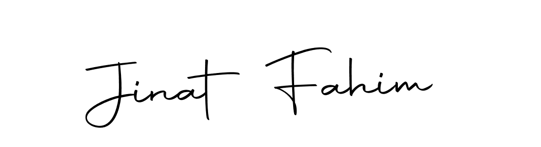 How to make Jinat Fahim signature? Autography-DOLnW is a professional autograph style. Create handwritten signature for Jinat Fahim name. Jinat Fahim signature style 10 images and pictures png