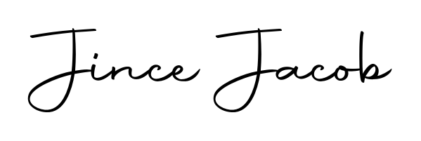 Designed for modern professionals: Jince Jacob name signature crafted with Autography-DOLnW script. Ready for digital PDF workflows. Jince Jacob signature style 10 images and pictures png