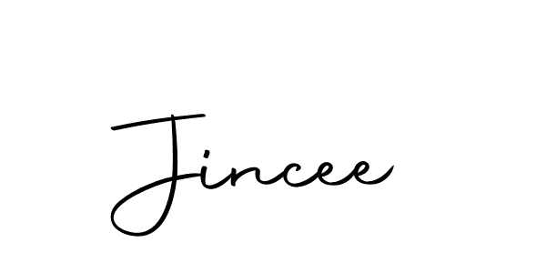 Design your own signature with our free online signature maker. With this signature software, you can create a handwritten (Autography-DOLnW) signature for name Jincee. Jincee signature style 10 images and pictures png