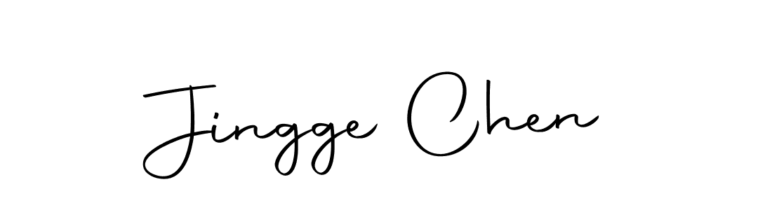 The best way (Autography-DOLnW) to make a short signature is to pick only two or three words in your name. The name Jingge Chen include a total of six letters. For converting this name. Jingge Chen signature style 10 images and pictures png