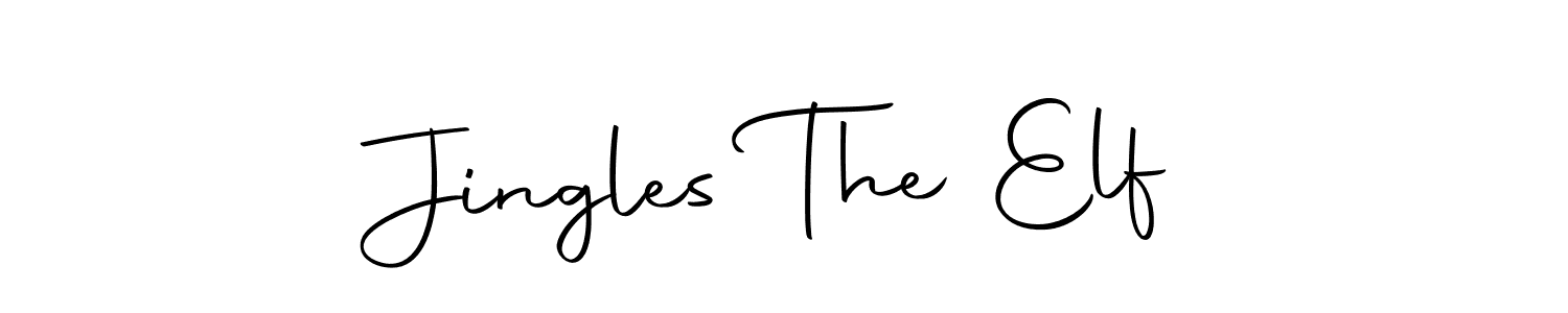 Design your own signature with our free online signature maker. With this signature software, you can create a handwritten (Autography-DOLnW) signature for name Jingles The Elf. Jingles The Elf signature style 10 images and pictures png