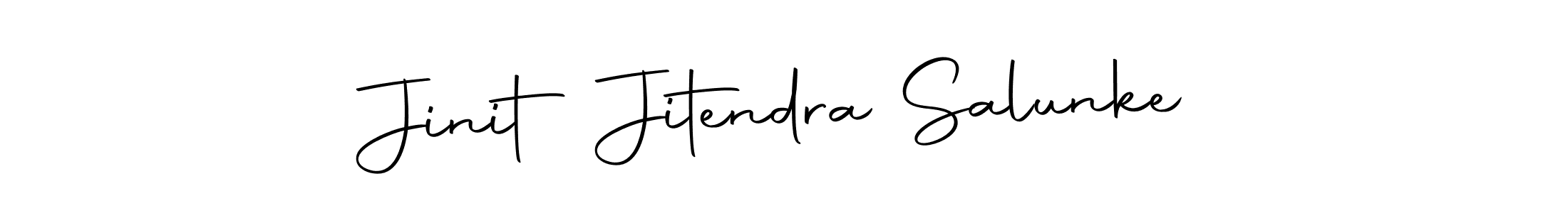 Jinit Jitendra Salunke stylish signature style. Best Handwritten Sign (Autography-DOLnW) for my name. Handwritten Signature Collection Ideas for my name Jinit Jitendra Salunke. Jinit Jitendra Salunke signature style 10 images and pictures png