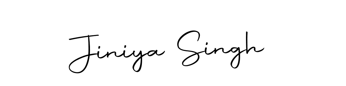 How to make Jiniya Singh name signature. Use Autography-DOLnW style for creating short signs online. This is the latest handwritten sign. Jiniya Singh signature style 10 images and pictures png