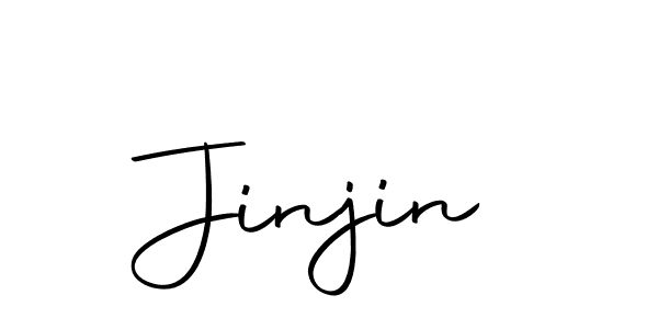 Use a signature maker to create a handwritten signature online. With this signature software, you can design (Autography-DOLnW) your own signature for name Jinjin. Jinjin signature style 10 images and pictures png
