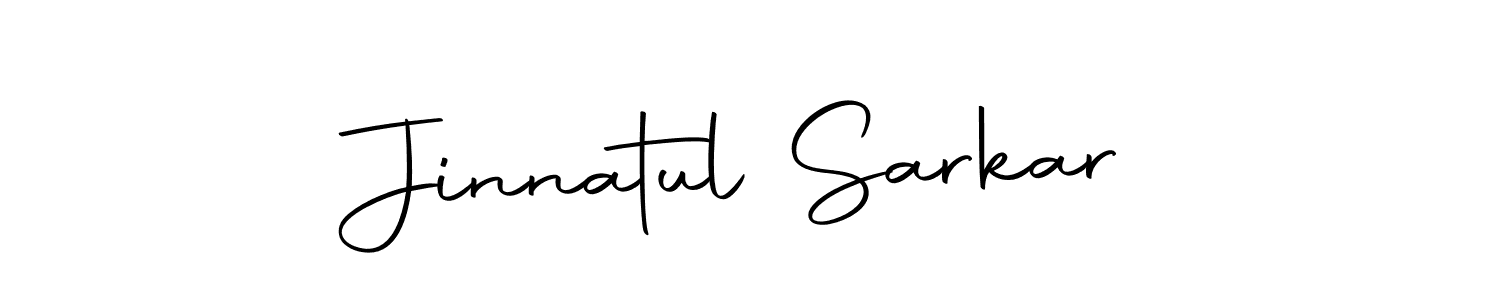 Make a beautiful signature design for name Jinnatul Sarkar. Use this online signature maker to create a handwritten signature for free. Jinnatul Sarkar signature style 10 images and pictures png
