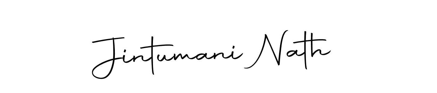 The best way (Autography-DOLnW) to make a short signature is to pick only two or three words in your name. The name Jintumani Nath include a total of six letters. For converting this name. Jintumani Nath signature style 10 images and pictures png