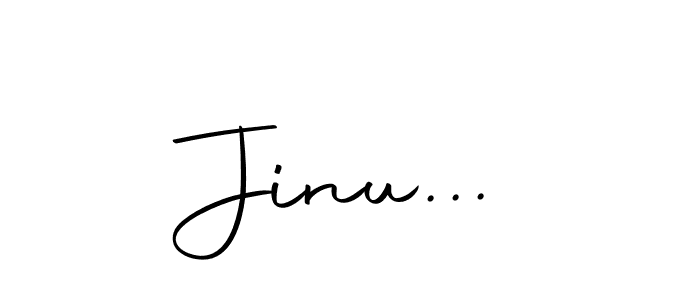 Use a signature maker to create a handwritten signature online. With this signature software, you can design (Autography-DOLnW) your own signature for name Jinu.... Jinu... signature style 10 images and pictures png
