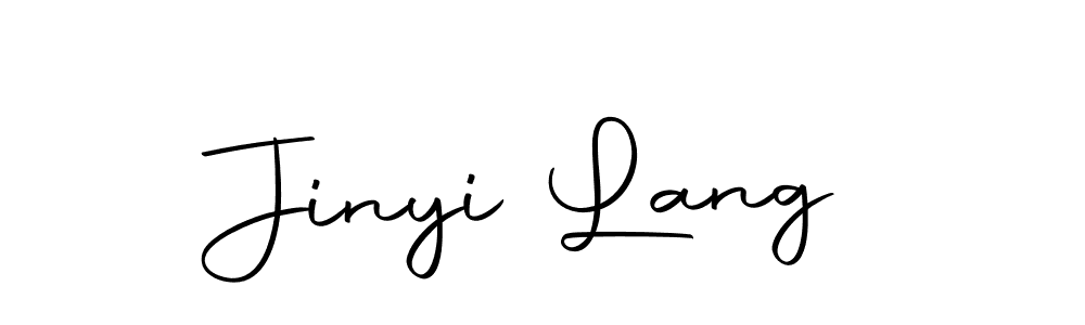 You should practise on your own different ways (Autography-DOLnW) to write your name (Jinyi Lang) in signature. don't let someone else do it for you. Jinyi Lang signature style 10 images and pictures png