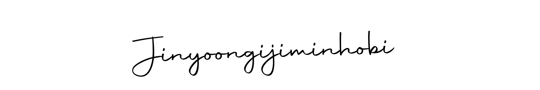 You should practise on your own different ways (Autography-DOLnW) to write your name (Jinyoongijiminhobi) in signature. don't let someone else do it for you. Jinyoongijiminhobi signature style 10 images and pictures png