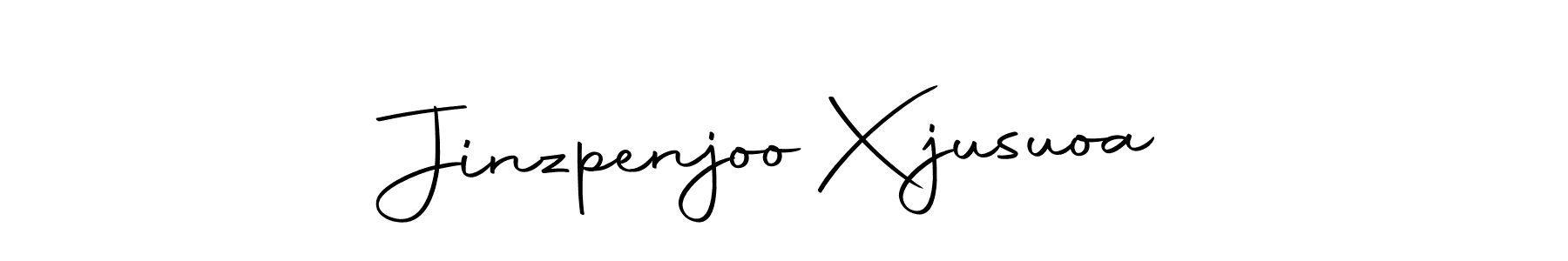 How to make Jinzpenjoo Xjusuoa name signature. Use Autography-DOLnW style for creating short signs online. This is the latest handwritten sign. Jinzpenjoo Xjusuoa signature style 10 images and pictures png